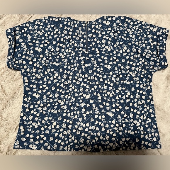 MELLODAY Floral Crepe Top Blouse - Picture 6 of 9